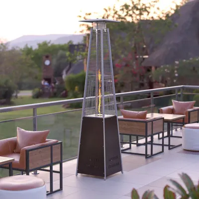 Pyramid Glass Tube Propane Patio Heater