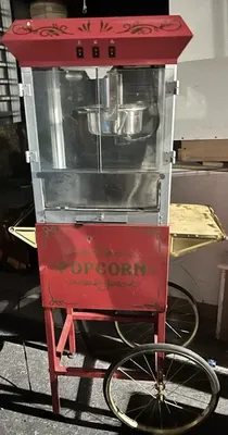 Commercial Style Popcorn Machine with Cart